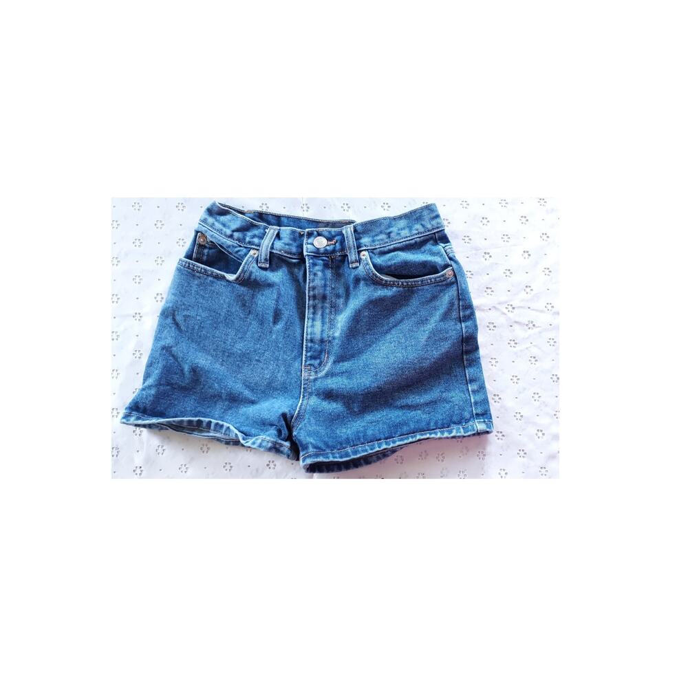 PBX Basics Flawless Girls Dark Wash 5 Pocket Denim Shorts Size 12